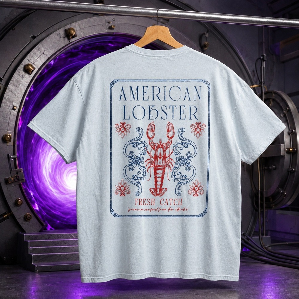 XL Blue American Lobster Fresh Catch Graphic T-Shir Altar'd State Mens XL